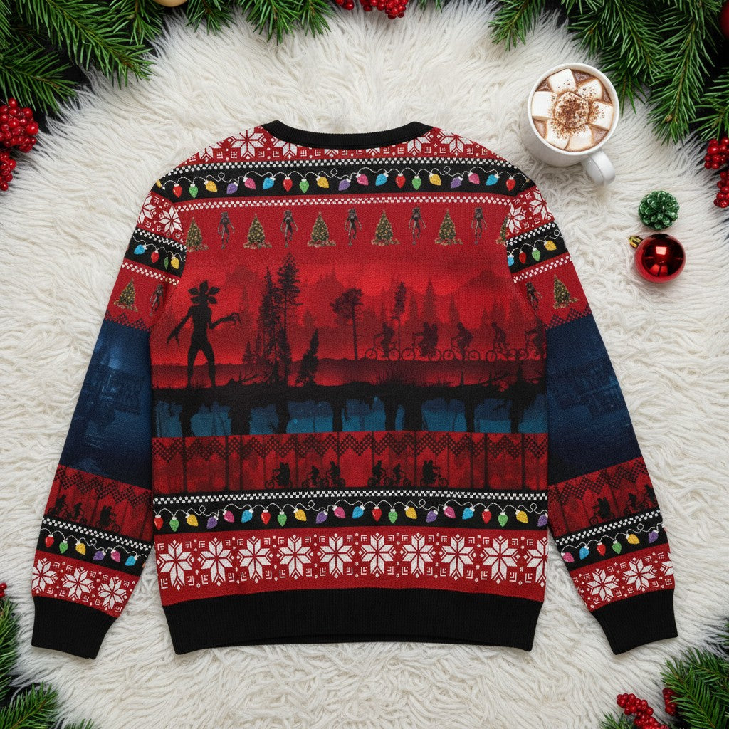 Stranger Things Festive Sweatshirt – Holiday Season Gift