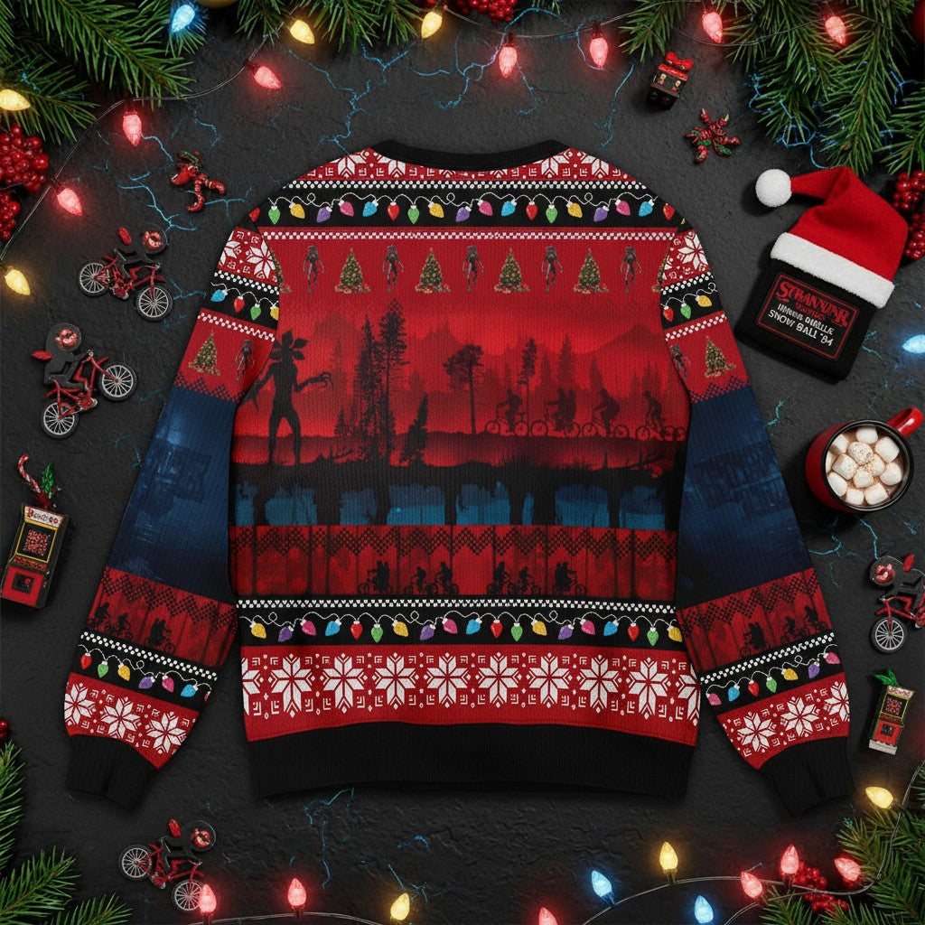 Stranger Things Christmas Sweater – Holiday Ugly Sweater for Fans
