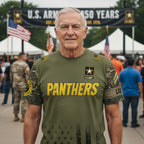 U.S. Army’s 250th Birthday Celebration Panthers Shirt - Military Appreciation T-Shirt