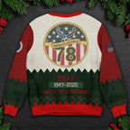 USAF Fly Fight Win Ugly Christmas Sweater – Personalized Air Force Veteran Federal Service Gift