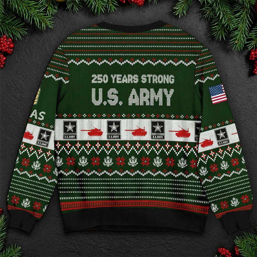 This We'll Defend U.S. Army Ugly Sweater - Patriotic Soldier Christmas Gift