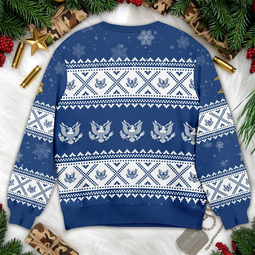 U.S. Army Ugly Christmas Sweater – Proud Veteran Holiday Gift