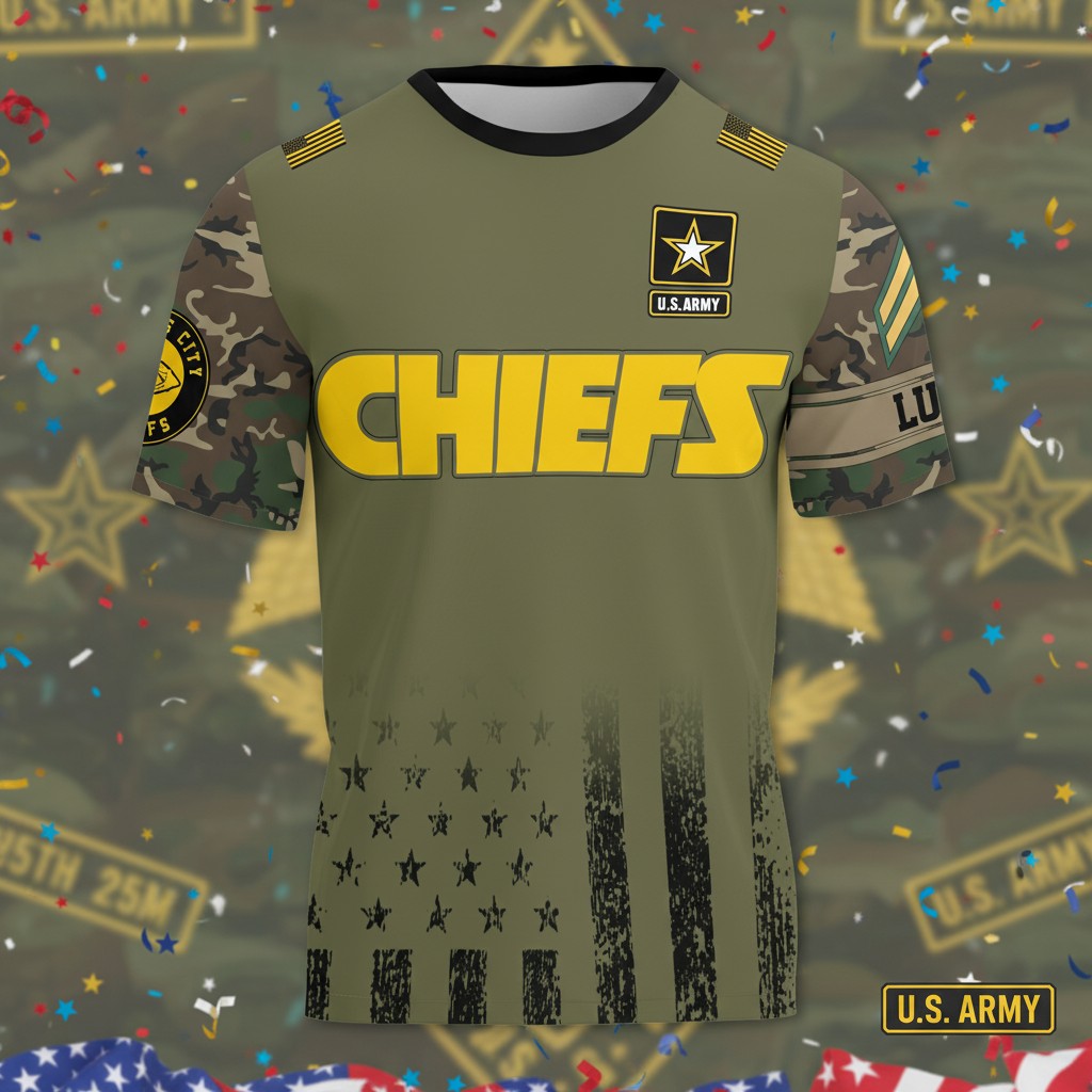U.S. Army’s 250th Birthday Celebration Chiefs Shirt - Military Appreciation T-Shirt