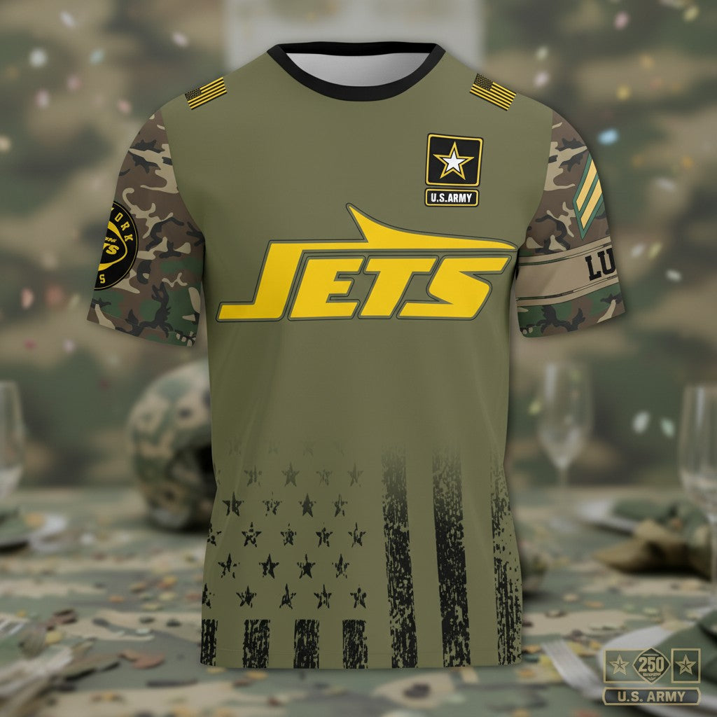U.S. Army’s 250th Birthday Celebration Jets Shirt - Military Appreciation T-Shirt