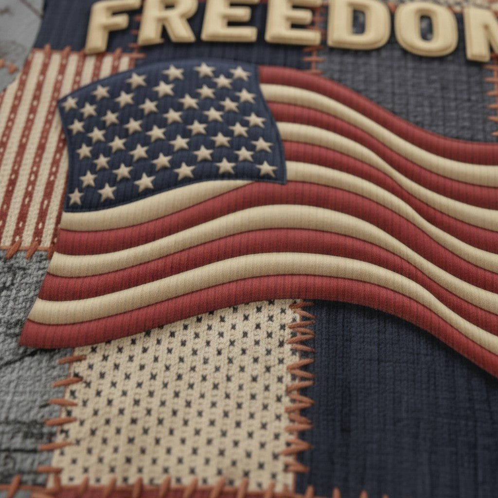 Freedom USA Flag Ugly Sweater - Christmas Gifts For Patriots