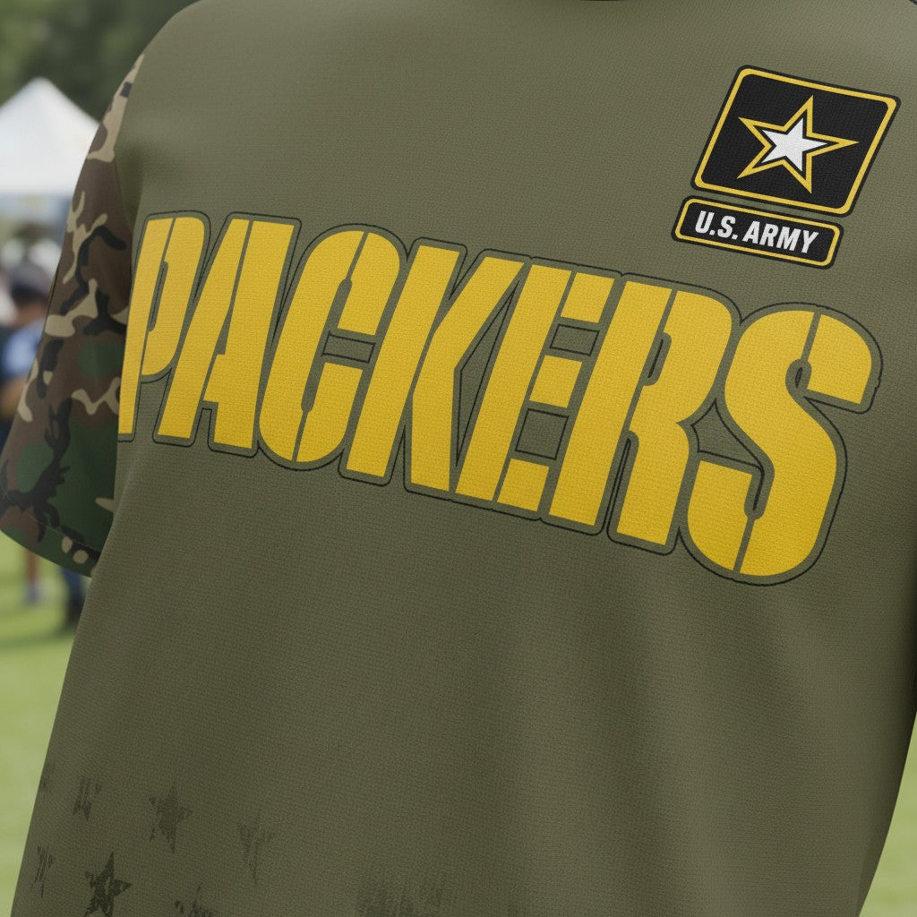 U.S. Army’s 250th Birthday Celebration Packers Shirt - Military Appreciation T-Shirt