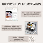 Custom Flip Book Frame Animation Machine - Photo/Video Rotating Albums, Mechanical Photo Album, Wooden Photo Frame, Valentine's Day Gifts
