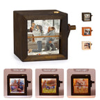 Custom Flip Book Frame,Animation Mechanical Hand Motion Photo Rotating Album,Anniversary Gift,Unique Gift for  Mom,Dad ,Mother's Day Gift