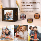 Custom Flip Book Frame,Animation Mechanical Hand Motion Photo Rotating Album,Anniversary Gift,Unique Gift for  Mom,Dad ,Mother's Day Gift