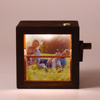 Custom Flip Book Frame,Animation Mechanical Hand Motion Photo Rotating Album,Anniversary Gift,Unique Gift for  Mom,Dad ,Mother's Day Gift