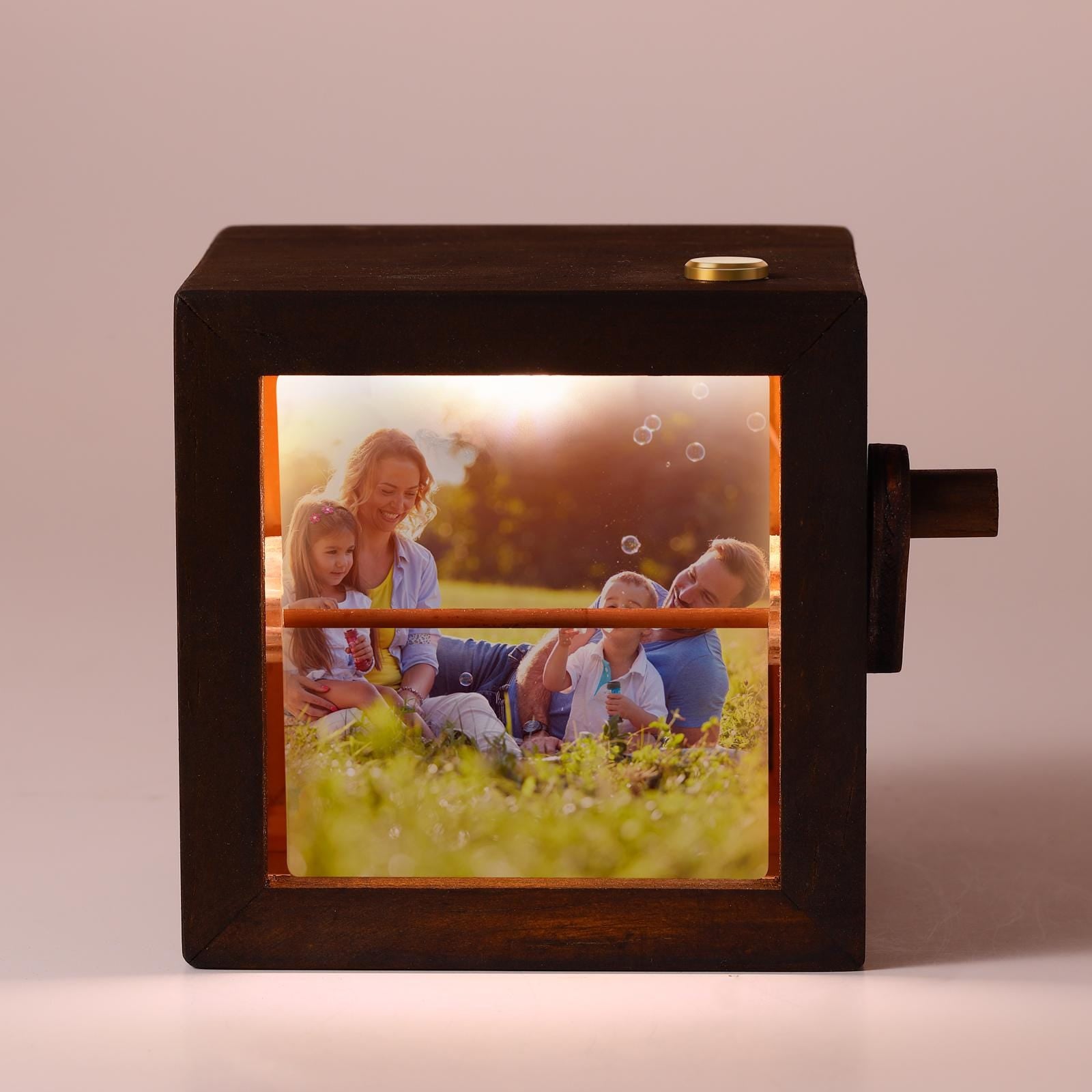 Custom Flip Book Frame,Animation Mechanical Hand Motion Photo Rotating Album,Anniversary Gift,Unique Gift for  Mom,Dad ,Mother's Day Gift