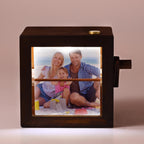 Custom Flip Book Frame,Animation Mechanical Hand Motion Photo Rotating Album,Anniversary Gift,Unique Gift for  Mom,Dad ,Mother's Day Gift