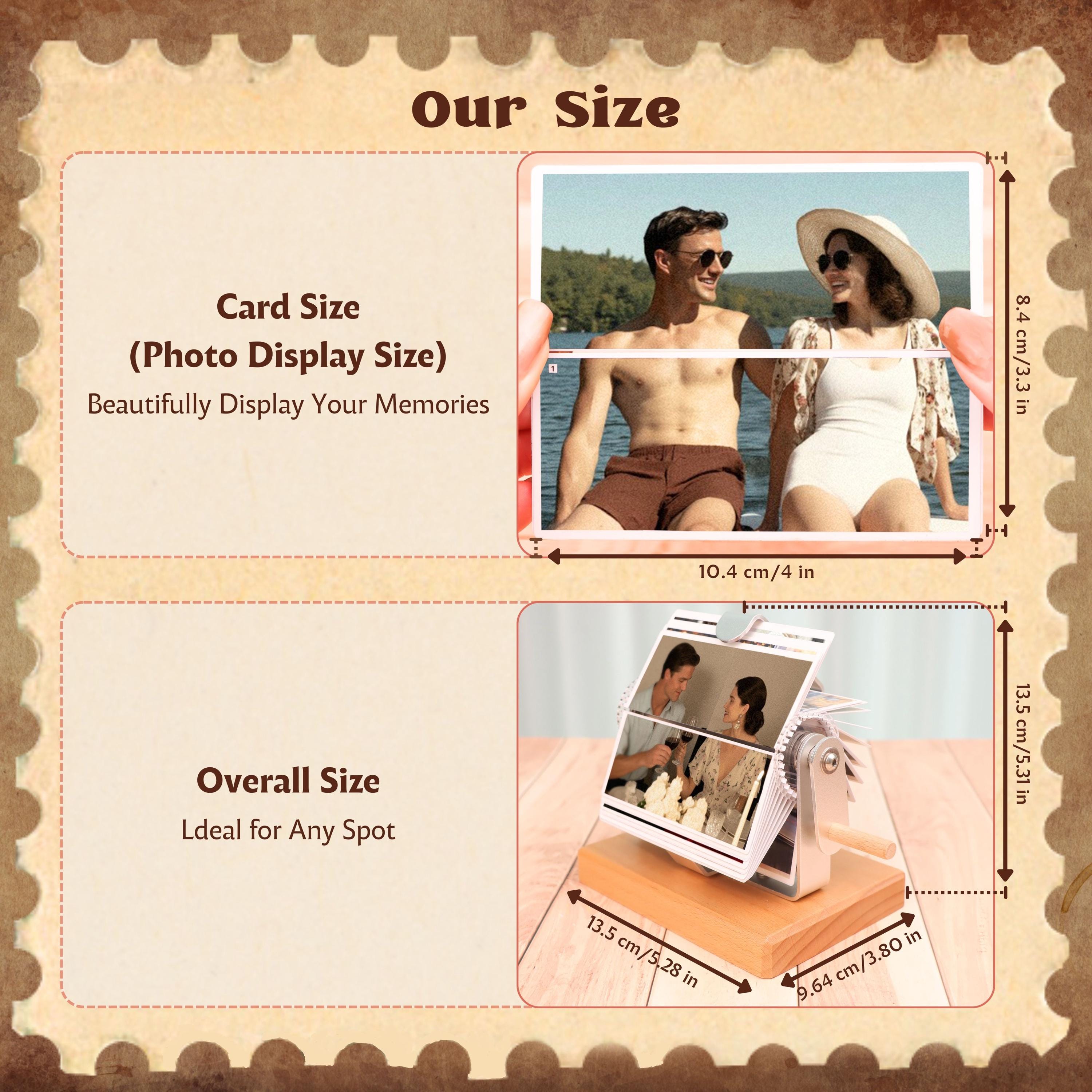 Custom Flip Book Frame Animation Machine,Mechanical Hand Motion Photo Album,Wooden Handicraft,Creative Gift for Couple,Anniversary Day Gifts