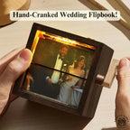 Custom Photo Flipbook Animation Box Wooden Photo Book with Light Anniversary Birthday Wedding Gift for Mom Unique Gift for Couple Home Decor