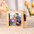 Custom Flip Book Frame,Animation Mechanical Hand Motion Photo Rotating Album,Anniversary Gift,Unique Gift for  Mom,Dad ,Mother's Day Gift