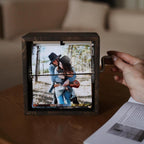 Flip Book Frame Animation Machine, Photo Flipbook Photo Album, Hand Crank Rotation Photo Album, Mother's Day Gift Idea, Gifts for Her
