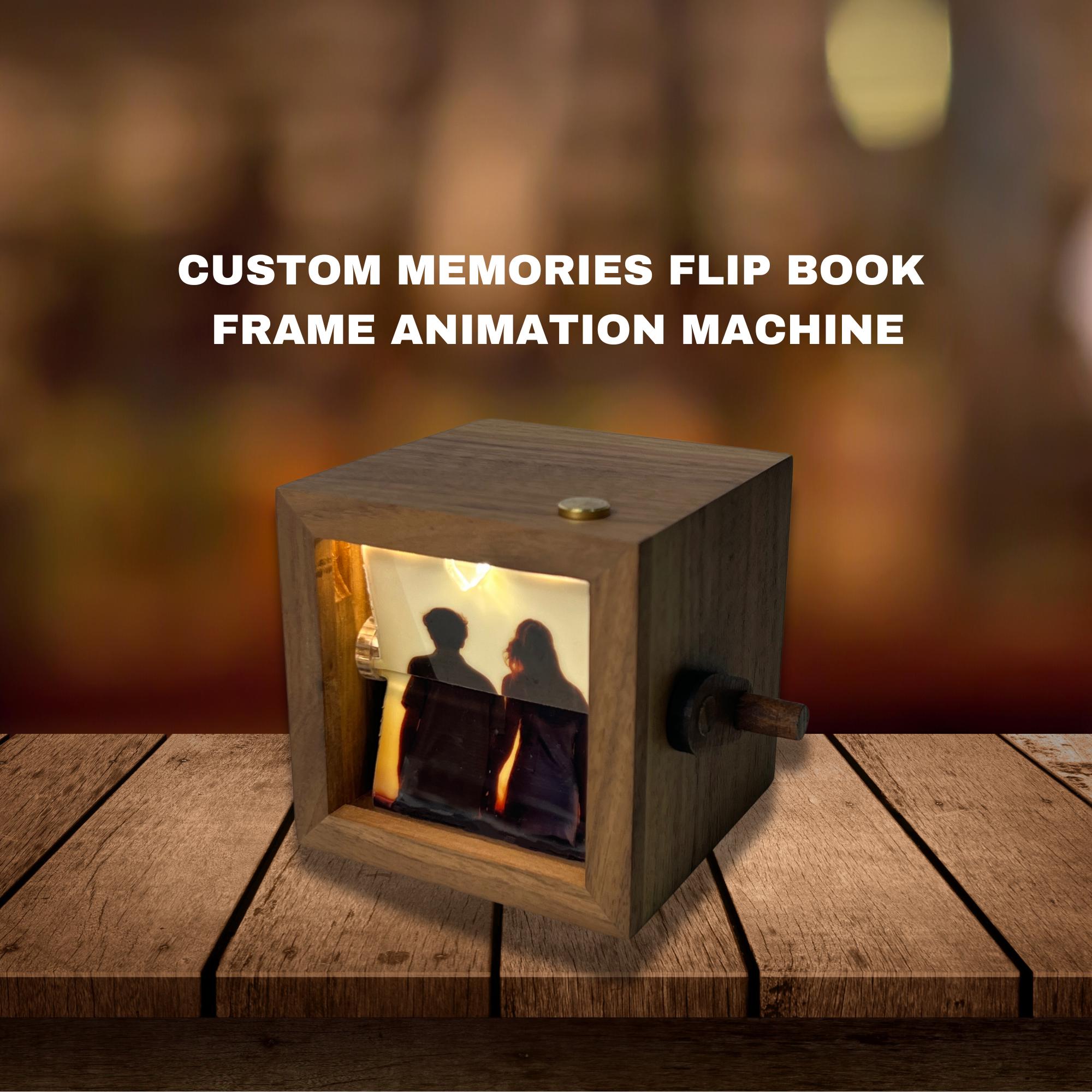 Custom Flip Book Frame Animation Machine, Mechanical Hand Motion Photo Album, Photo Flip Book Frame, Flipbook Gift Idea, Mother's day gift