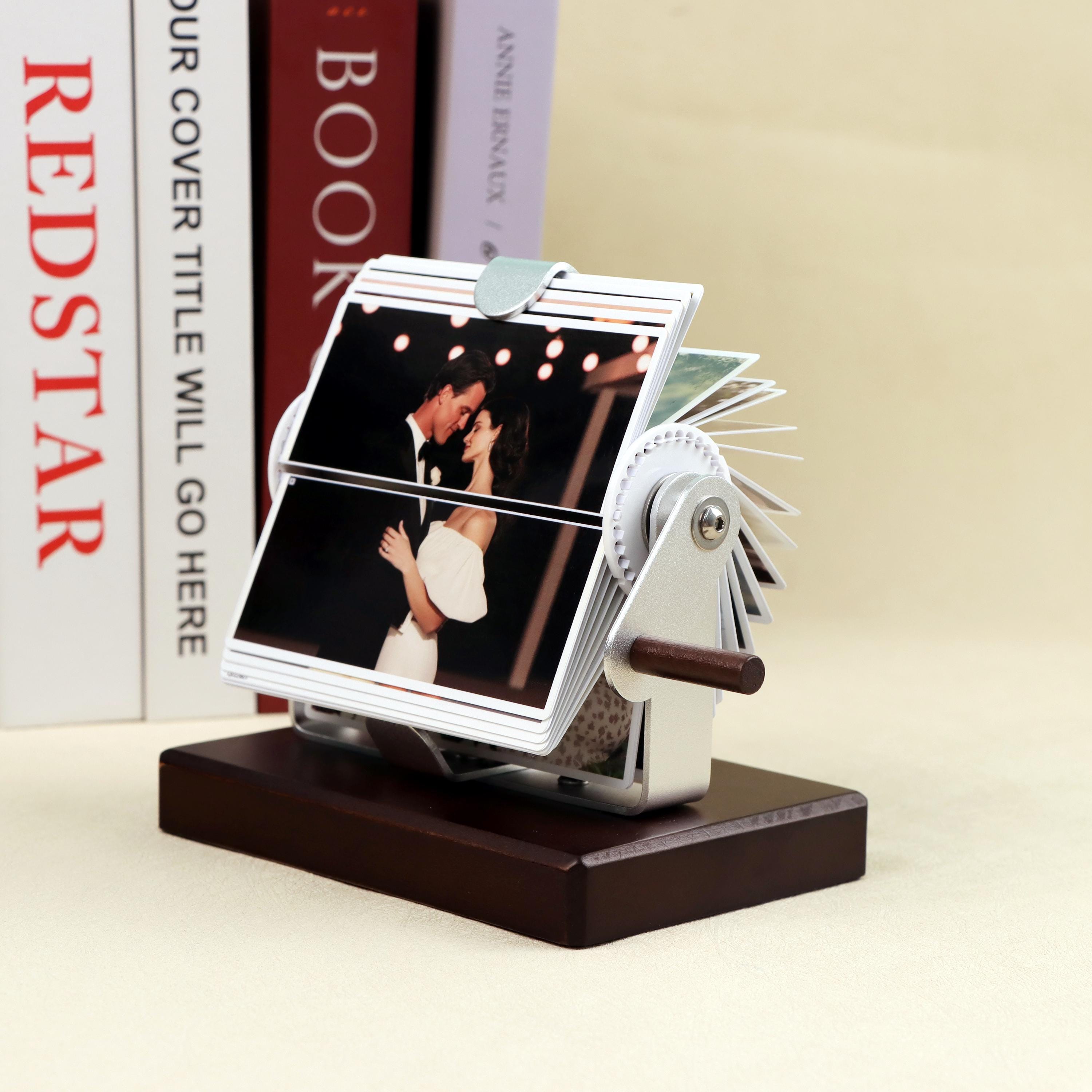 Custom Flip Book Frame Animation Machine,Mechanical Hand Motion Photo Album,Wooden Handicraft,Creative Gift for Couple,Anniversary Day Gifts