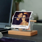 Custom Flip Book Frame Animation Machine - Photo/Video Rotating Albums, Mechanical Photo Album, Wooden Photo Frame, Valentine's Day Gifts