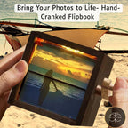 Custom Flipbook Photo Box with Light Personalized Wooden Gift for Mom, Dad. Couples, Anniversary, Birthday, Wedding – Unique Home Decor