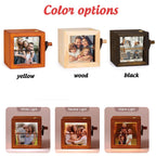 Custom Photo Flipbook Animation Box,Hand Crank Flipbook Box for Dad,Hand Crank Flipbook Machine,Wood Album with Light,Father's Day Gift