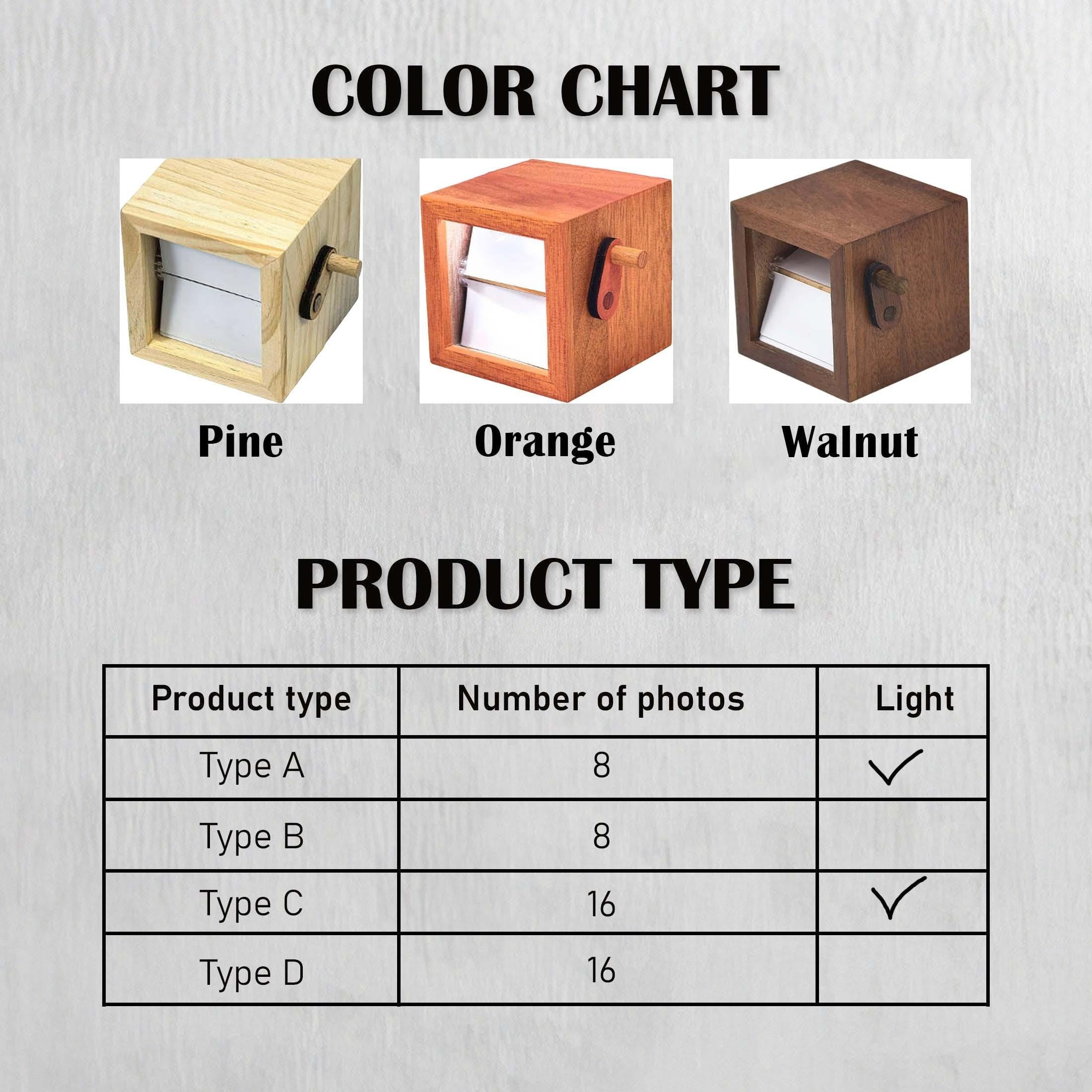 Custom Wedding Day Flip Book Frame Animation Machine, Mechanical Hand Motion Photo Album, Wooden Handicraft, Anniversary Gift for Couple