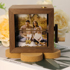 Custom Couple Flip Book Frame Animation Machine,Personalized Anniversary Wooden Flip Photo Frame,Couple Photo Gift,Anniversary gift