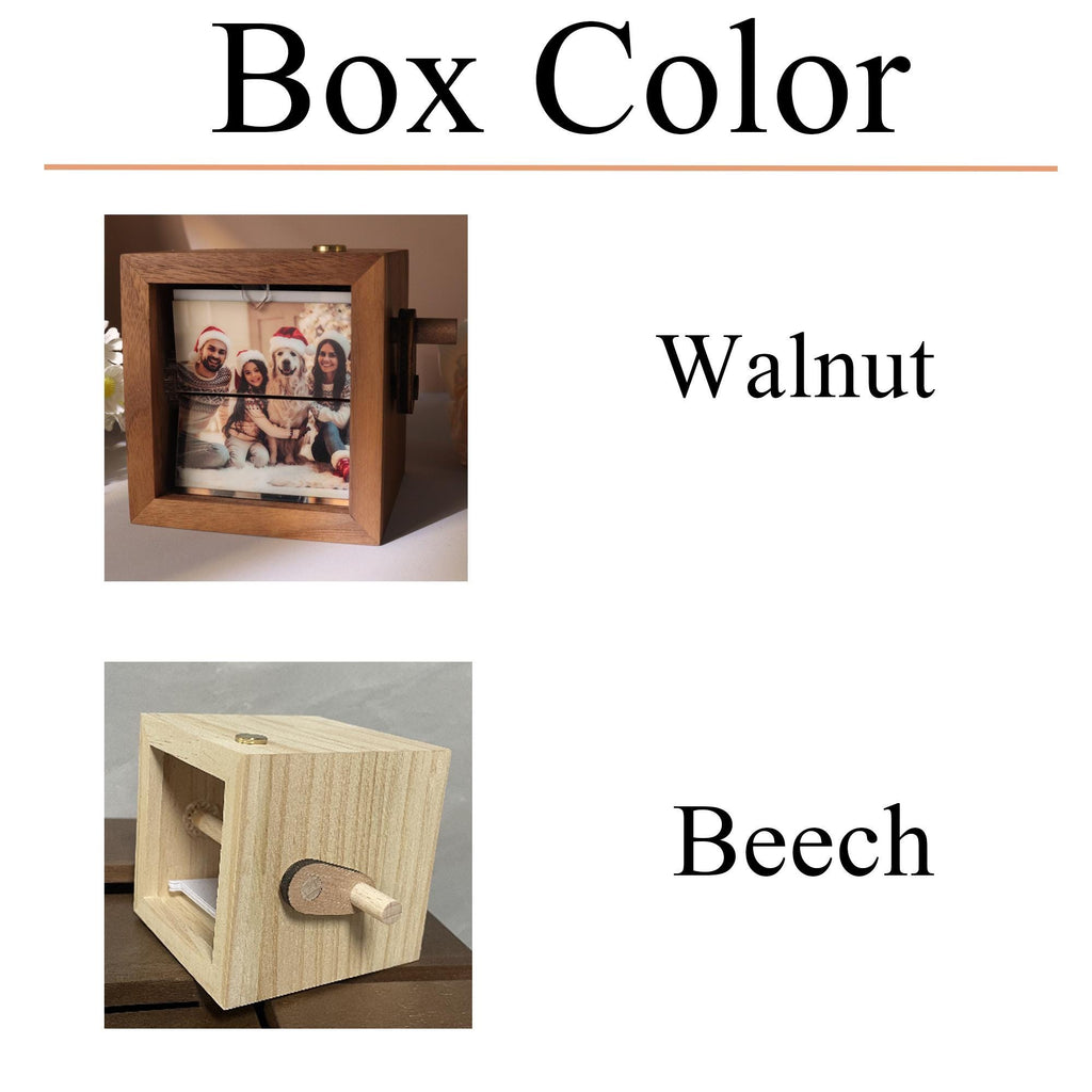 Custom Photo Flip book Animation Box, Custom Couple Flip Book Frame, Wooden Photo Book with Light, Anniversary Gift for Couple, Wedding Gift