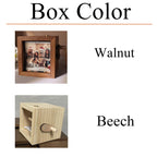Custom Photo Flip book Animation Box, Custom Couple Flip Book Frame, Wooden Photo Book with Light, Anniversary Gift for Couple, Wedding Gift