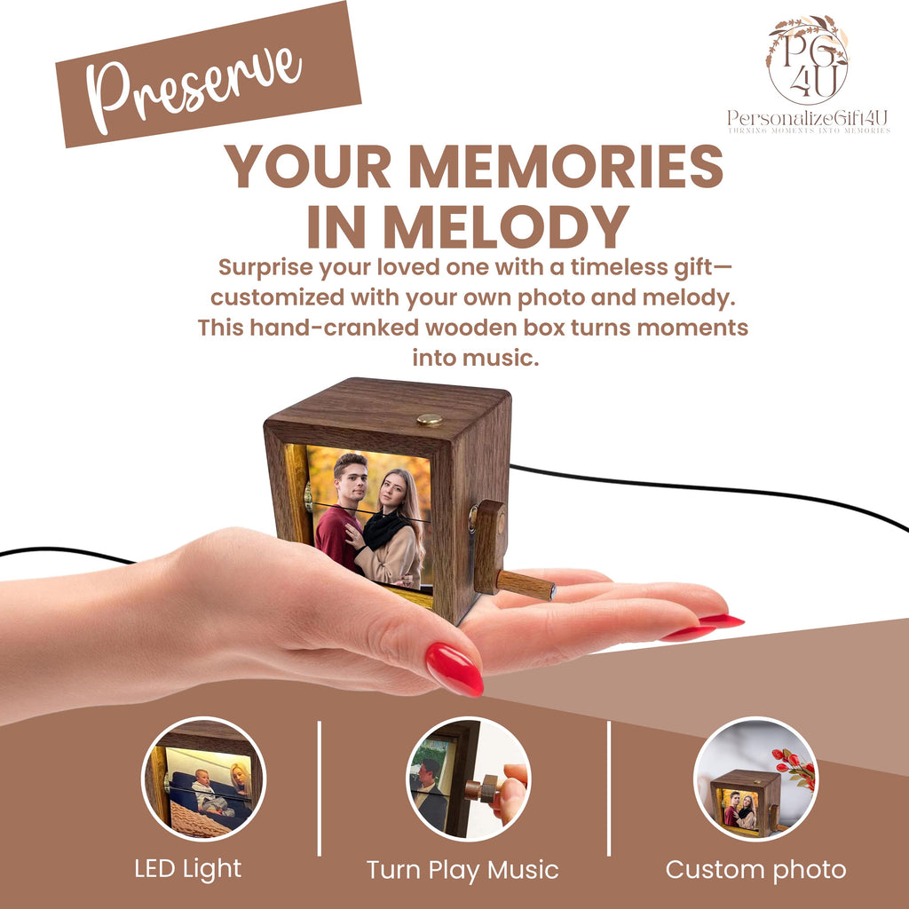 Custom Flip Book Frame Animation Machine – Mechanical Hand Motion Photo Album, Black Walnut Handicraft, Creative Gift for Home Decor