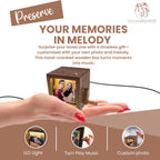 Custom Flip Book Frame Animation Machine – Mechanical Hand Motion Photo Album, Black Walnut Handicraft, Creative Gift for Home Decor