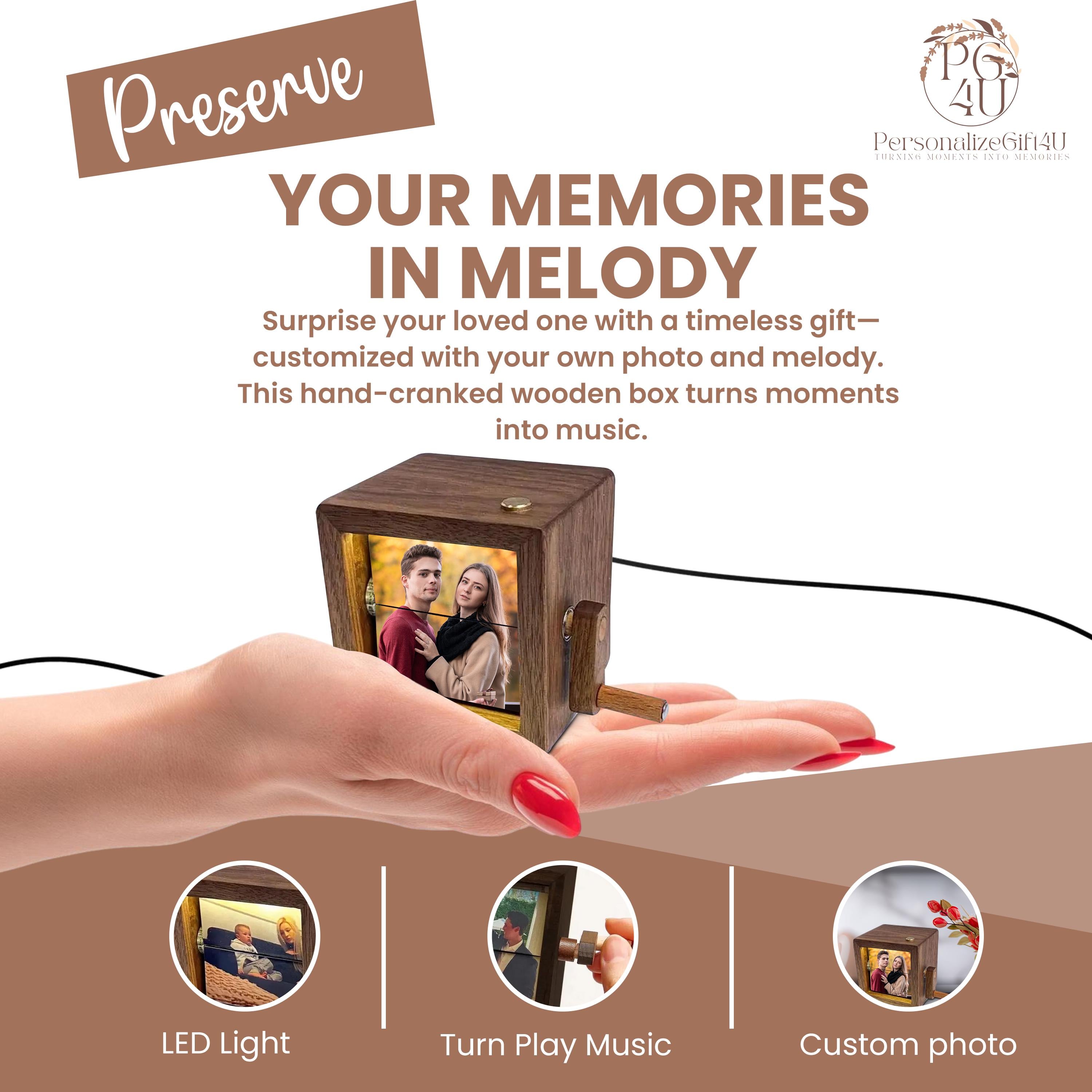 Custom Flip Book Frame Animation Machine – Mechanical Hand Motion Photo Album, Black Walnut Handicraft, Creative Gift for Home Decor