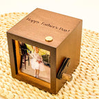 Custom Couple Flip Book Frame Animation Machine,Personalized Anniversary Wooden Flip Photo Frame,Couple Photo Gift,Anniversary gift
