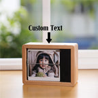 Personalized 32 Automatic Photo Album with Light, Custom Couple Flip Book Frame Animation Machine, Custom Gift for Him/Her,Wedding,Birthday