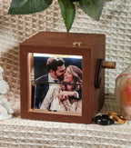 Custom 8 or 16 Photos Flipbook Box with Light, Flipbook Album Custom Wooden Animation Gift for Anniversary, Wedding, Birthday, Mom or Couple