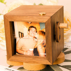 Custom Couple Flip Book Frame Animation Machine,Personalized Anniversary Wooden Flip Photo Frame,Couple Photo Gift,Anniversary gift